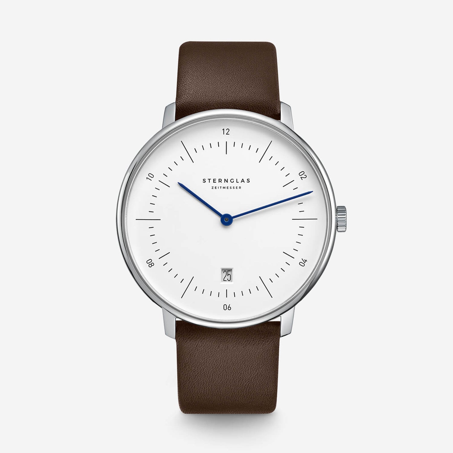 popup|Classic Bauhaus Design|Inspired by the Bauhaus movement of the 1920s, the dial is kept minimalistic and clear. "Form follows function" as they say.